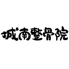 城南整骨院の筆文字ロゴ